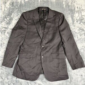 George Austin Fine Luxury Wool & Cashmere Black Mens Blazer Size 40R